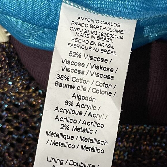 CECILLIA PRADO Anthropologie Lumi Midi Sweater Skirt Medium Petite NEW Metallic - Picture 12 of 15